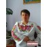 Заготовка жіночої блузки під вишивку "Троянди та фіалки"