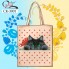 Еко-сумка під вишивку "Котик з бантиком"
