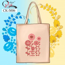 Еко-сумка під вишивку "Рожеві квіти"