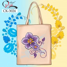 Еко-сумка під вишивку "Фіолетовий цвіт"