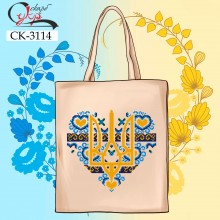 Еко-сумка під вишивку "З Україною в серці"