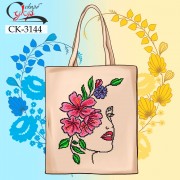 Еко-сумка під вишивку "Дівчина-весна"